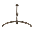 Antiqued Silver Coat Hanger With Hook