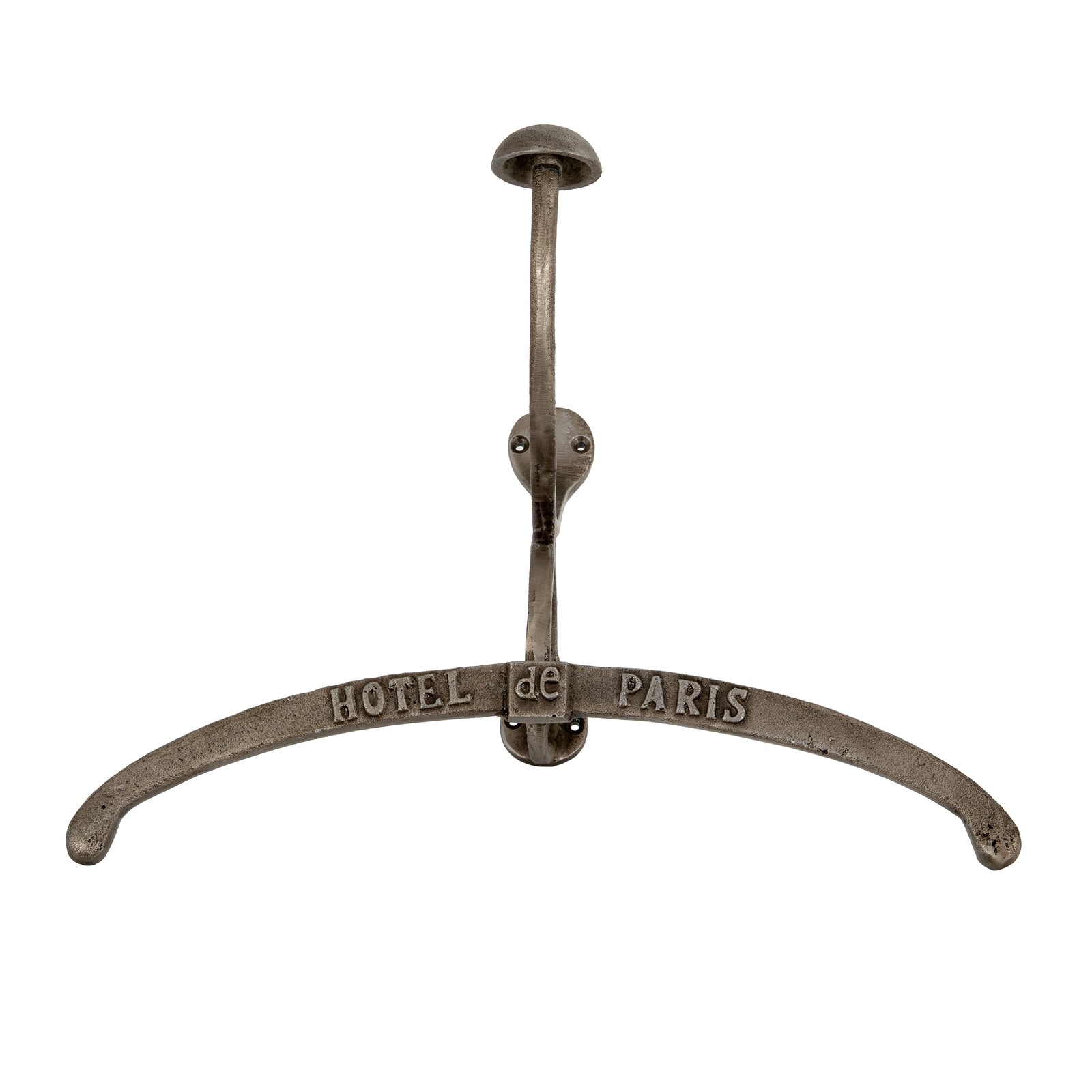 Antiqued Silver Coat Hanger With Hook