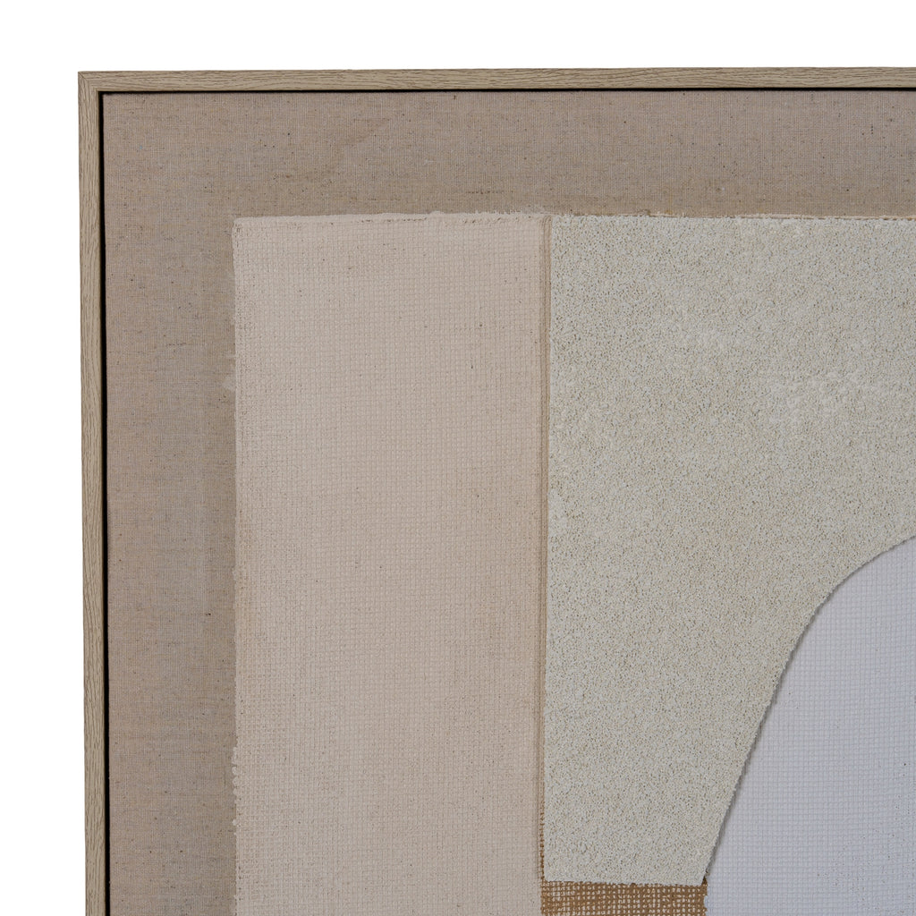 Portina Linen Textured Canvas in Frame