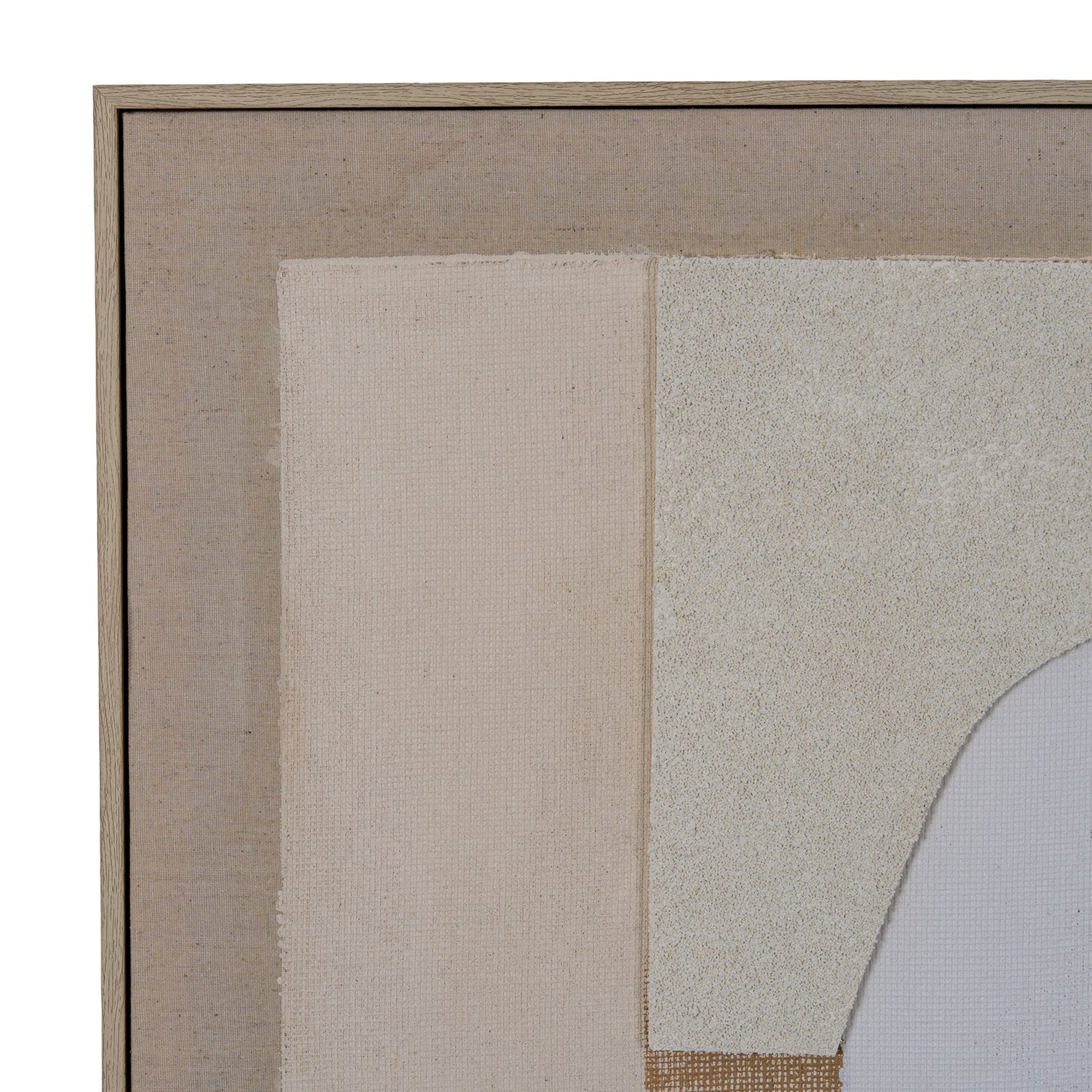 Portina Linen Textured Canvas in Frame