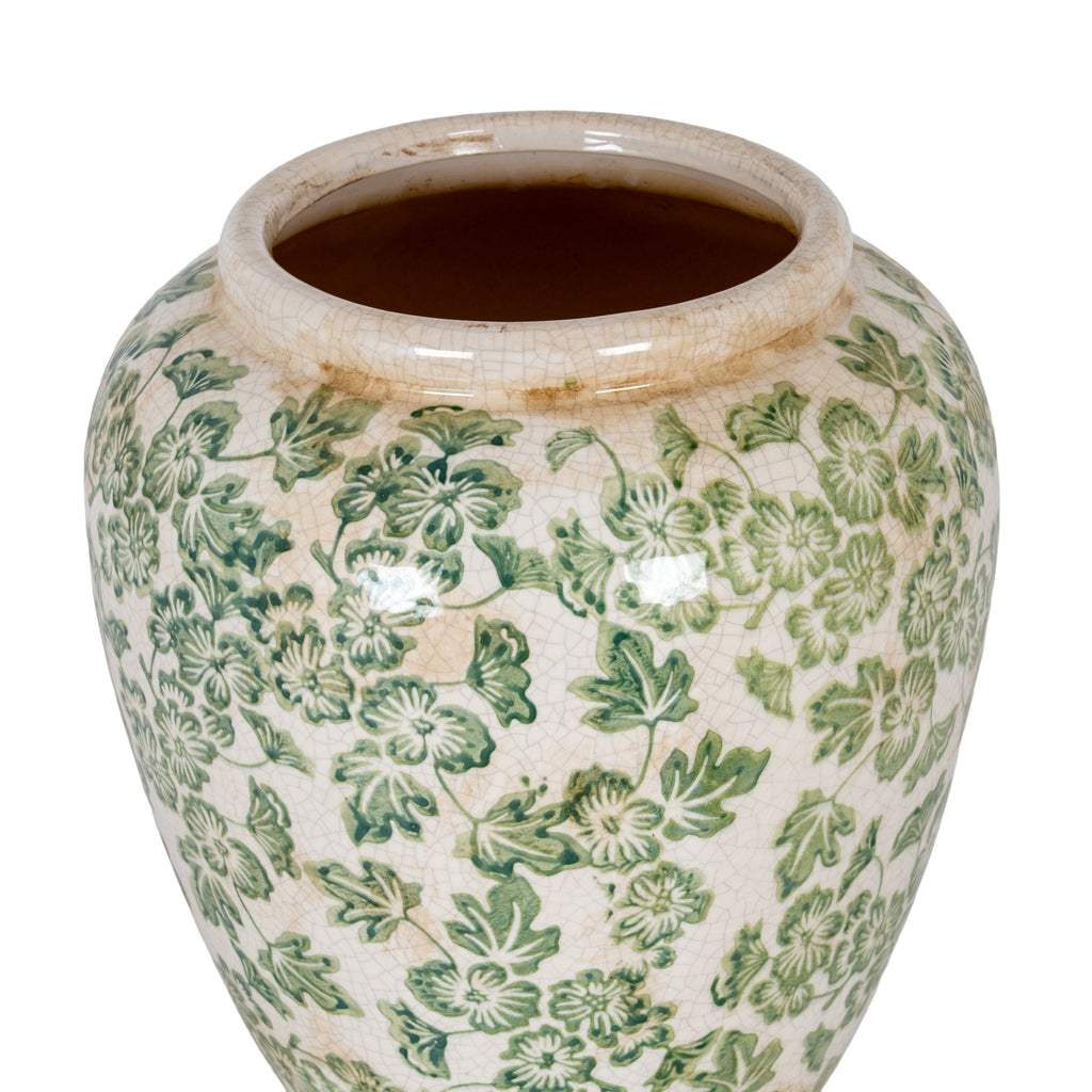 Small Green Clover Olpe Vase